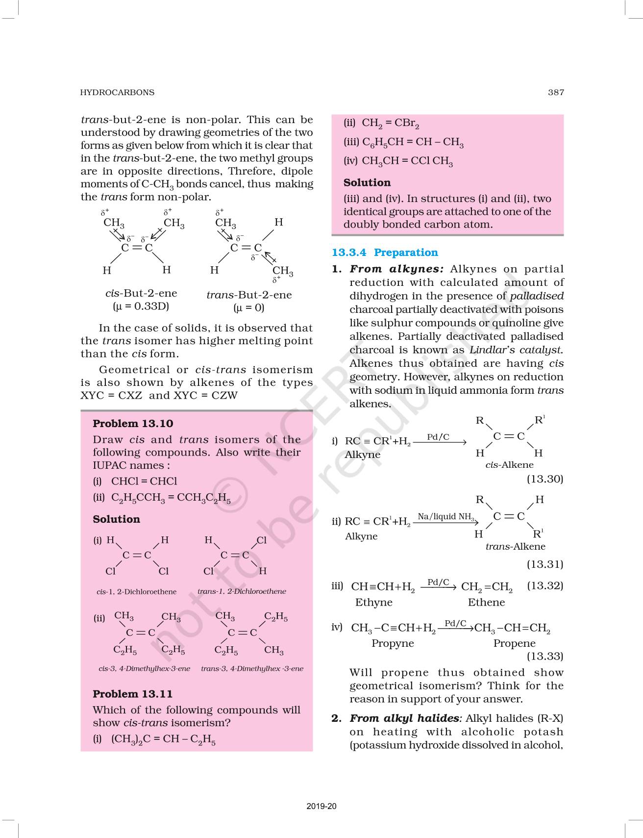 Hydrocarbons NCERT Book Of Class 11 Chemistry Part II